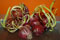 overripe red onions
