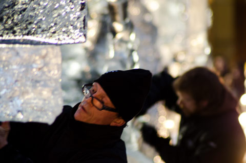 Ice Sculpting Festival Canary Wharf London 2012